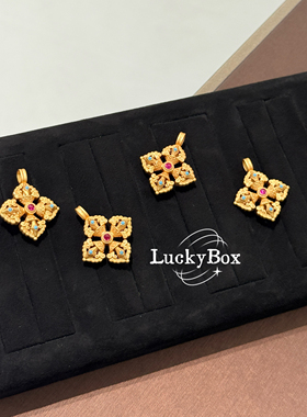 「祥瑞梵星」十字金刚杵古法吊坠新中式东方美学长款蜡绳毛衣项链