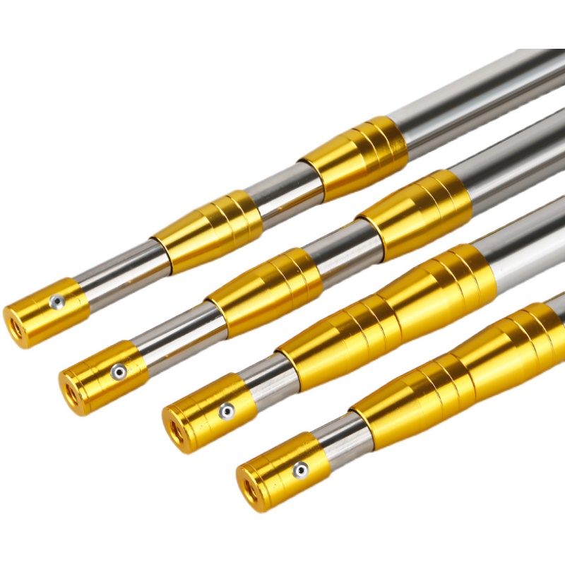 伸缩定位不锈钢抄网杆