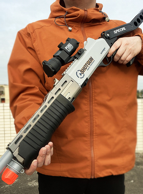 手动SPAS-12抛壳散弹软弹枪霰弹喷子模型儿童男孩吃鸡玩具枪礼物