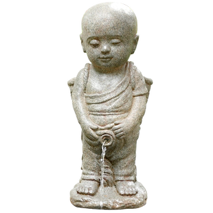 水磨坊庭院花园尿尿童子景观装饰创意撒尿小孩流水摆件循环水招财