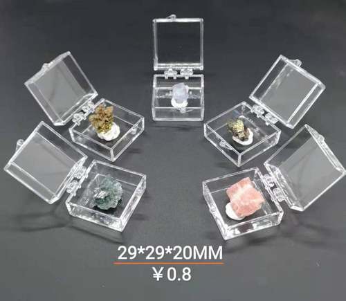 亚克力迷你翻盖矿标盒塑料盒以南的小巷矿物周边