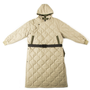 “圣诞树”男女同款长款棉袍时尚户外连帽中长款加厚保暖冬季宽松