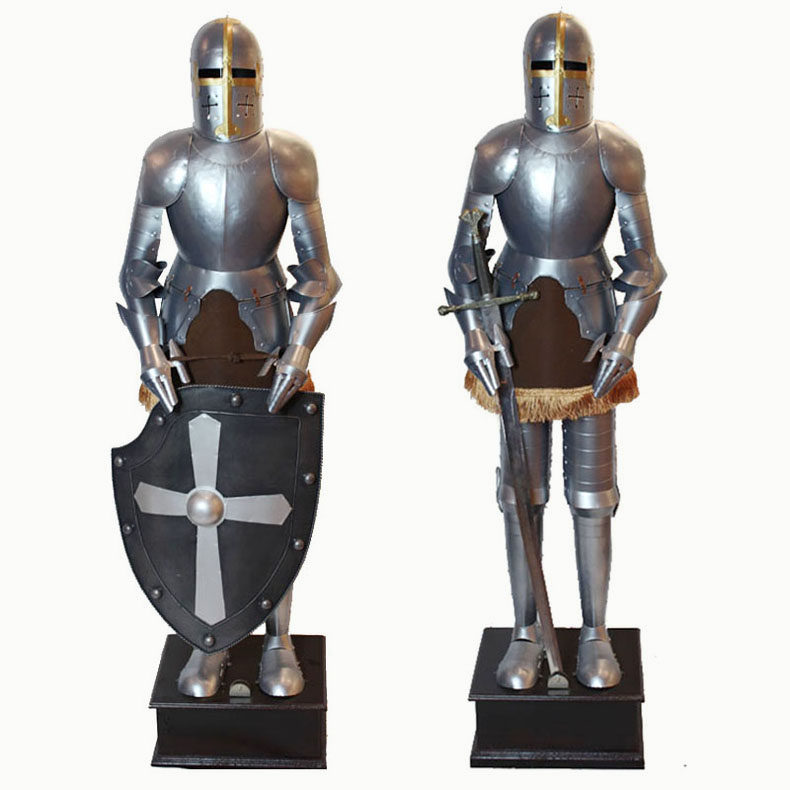 欧式大摆件复古创意工业风装饰品家居1米6盔甲骑士铁书房客厅推荐