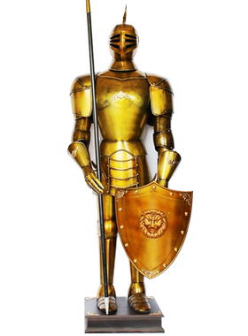 中世纪骑士盔甲2米欧式摆件创意