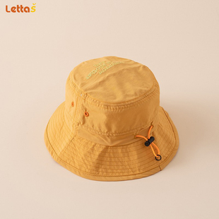 儿童防晒帽网眼透气防紫外线渔夫帽速干夏季男童帽子遮阳帽太阳帽