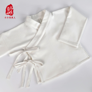 加绒冬季儿童汉服里衣女童中衣交领上衣男童古装宝宝内搭保暖中裤