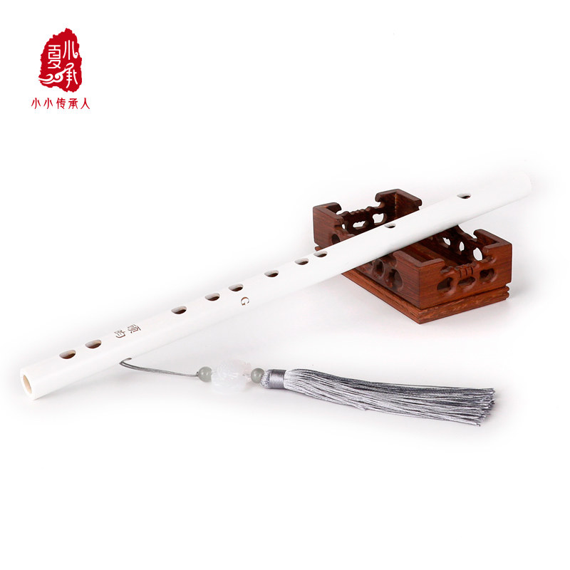 顾昀初学笛子男儿童汉服古风女短玉笛横笛古装搭配饰表演拍照道具