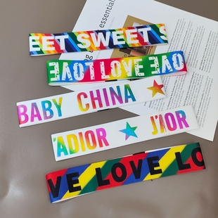 儿童发带时尚潮流男童女童帅气街舞配饰头带篮球足球运动吸汗发带