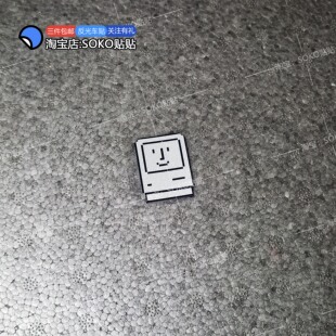 SOKO贴贴 苹果麦金塔图标趣味反光车贴 小型车身装饰摩托防水贴纸
