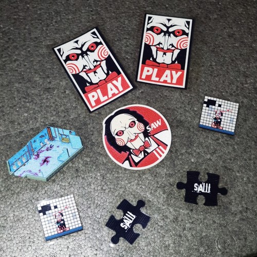SOKO贴贴 电锯惊魂车贴贴纸 Saw电锯惊魂电影周边 竖锯Jigsaw贴纸