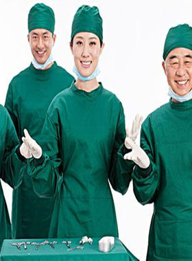 绿色手术衣隔离衣手术室纯棉纯棉