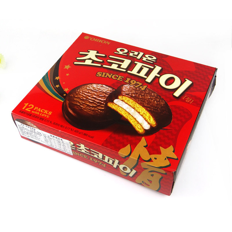 好丽友韩国奶油夹心巧克力打糕