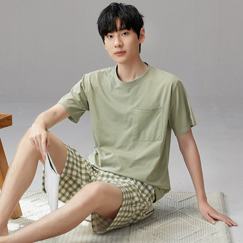 舒适亲肤睡衣男纯棉家居服