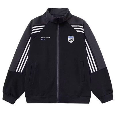 美式百搭卫衣男棒球服外套女2025秋冬款休闲拼色宽松夹克情侣上衣