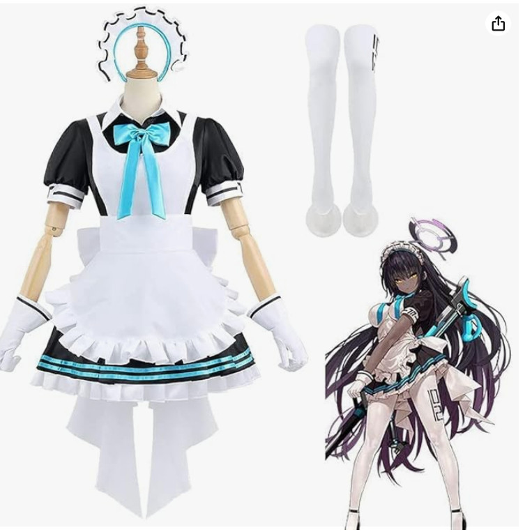碧蓝档案角楯花凛cos阿露白子佳代子cos服装女