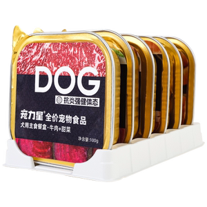 宠力星犬用全价主食湿粮餐盒功能型营养滋补成犬幼犬防挑食狗粮罐