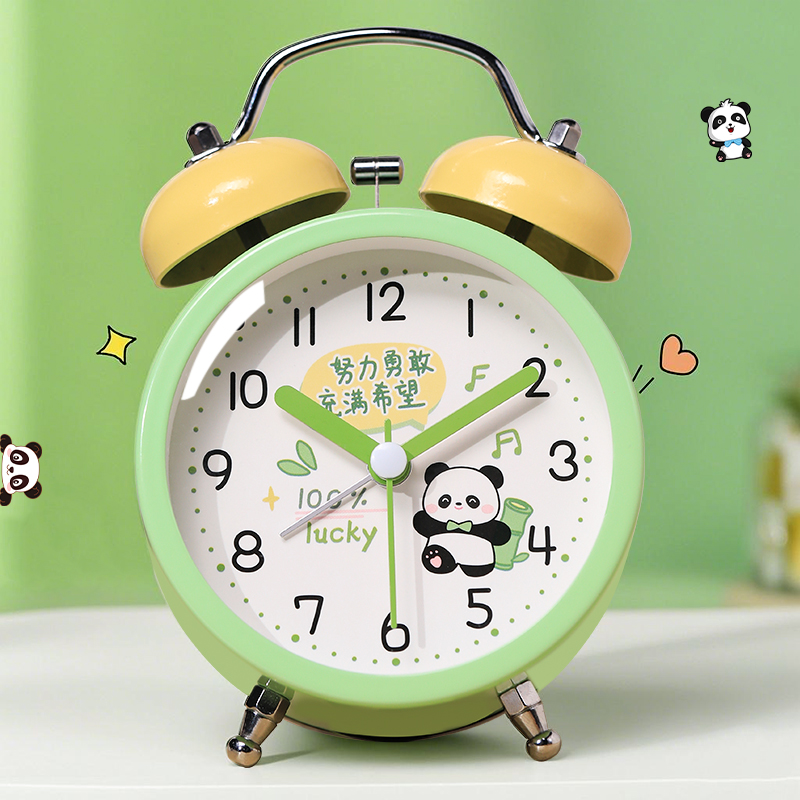 【大音量不赖床】卡通熊猫闹钟