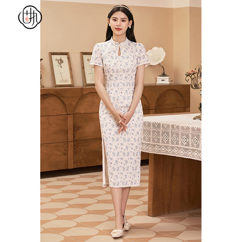 2023年旗袍裙固执中国风改良旗袍