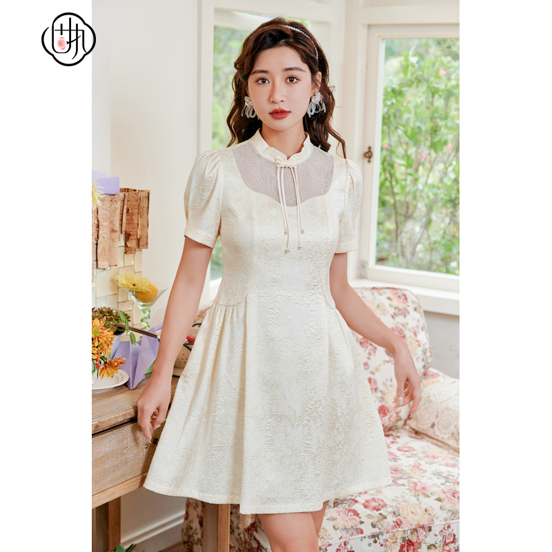 2023中式复古固执连衣裙