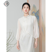 新款 新中式 流苏盘扣圆领长袖 固执夏季 薄外披小衫 80141WP08948