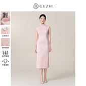 提花改良修身 固执2025夏季 旗袍女 无袖 立领刺绣中长款 新款 新中式