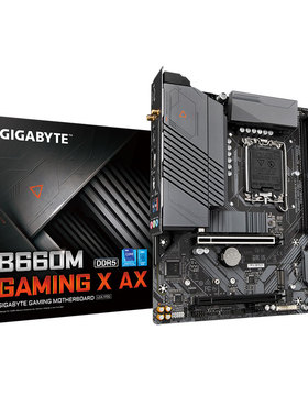 技嘉B660M GAMING X AX D5 台式机游戏主板WIFI支持12代CPU处理器