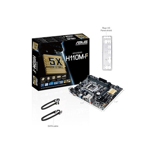 华硕H110M-F主板1151针台式机电脑游戏小板DDR4主板支持6代7代CPU