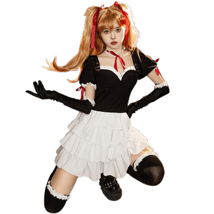 猫老师二次元明日香cosplay服装女全套装动漫展同人假发