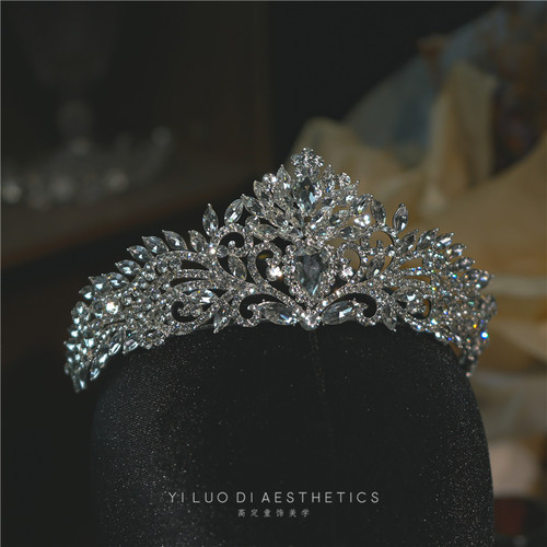 奢华巴洛克水钻儿童公主皇冠头饰女童演出发饰女孩生日影楼发饰