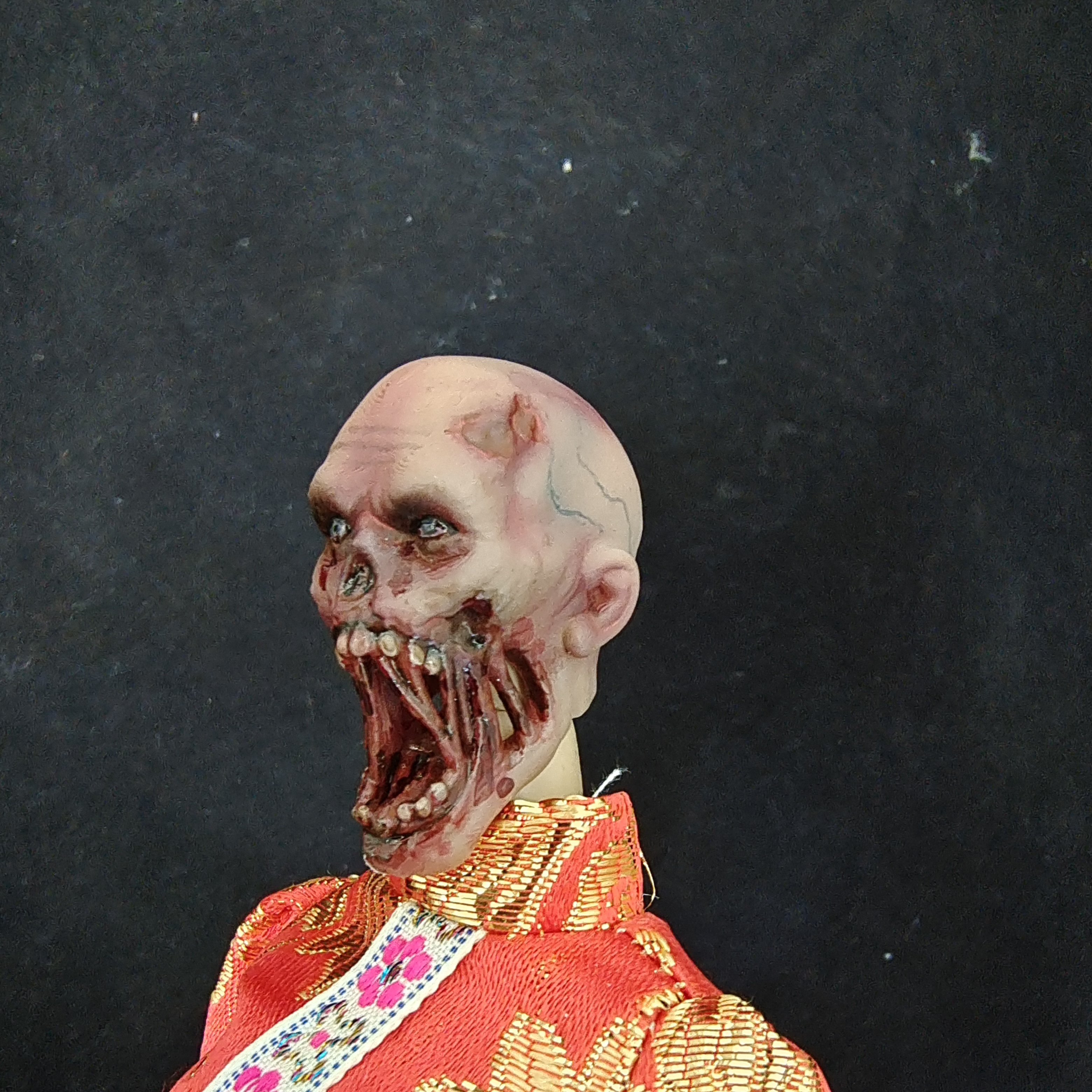 16木乃伊女鬼僵尸重口味头雕模型手工特色场景艺术摄影头雕格丽坊