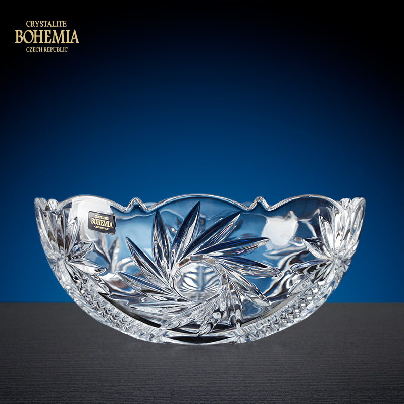 bohemia捷克进口水晶玻璃果盘