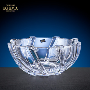 果斗果盘 捷克进口BOHEMIA波希米亚英菲尼水晶玻璃果篮280mm欧式