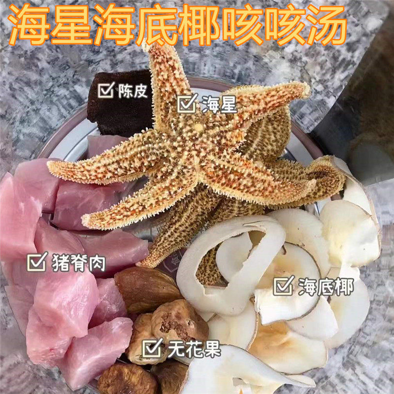 海星海底椰陈皮汤小儿成人去咳咳汤料咳嗽喉咙痛炖汤药膳养生食疗