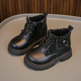 2026年春秋新款马丁靴宝宝短靴男童鞋子女宝宝软底马丁靴女童单鞋