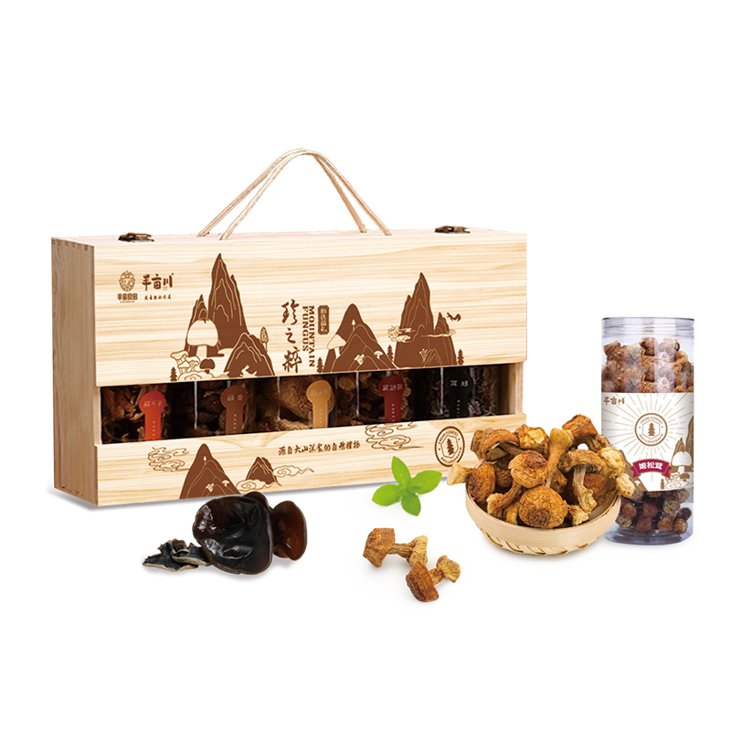 半亩良田 半亩川 菌品尊礼708g 南北干货礼盒 山珍礼盒 年货礼盒