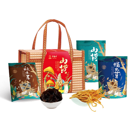 半亩良田半亩川  山珍瑞礼1010g 南北干货礼盒 山珍礼盒 年货礼盒