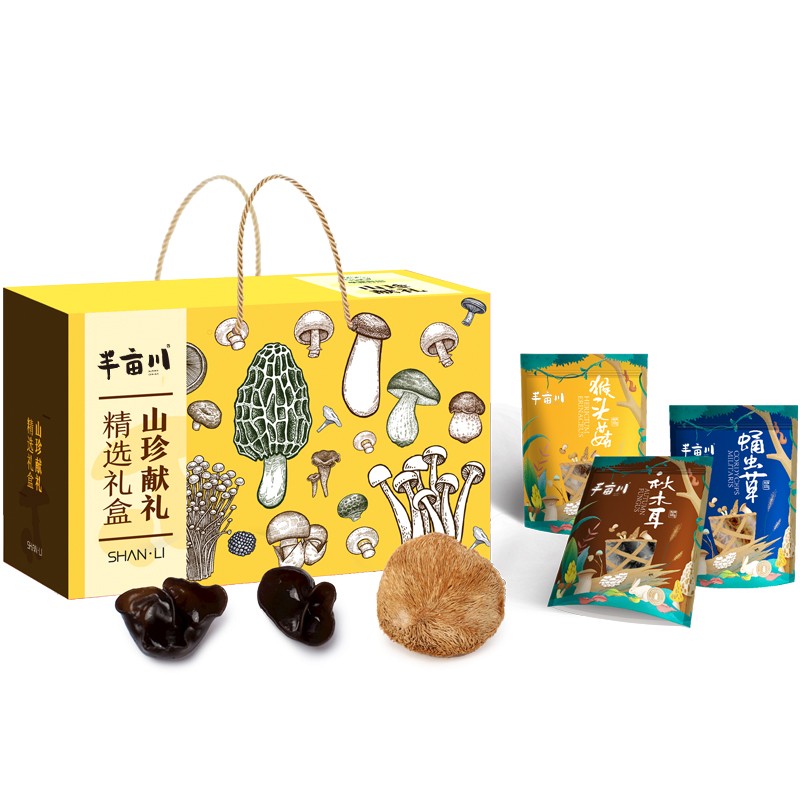 半亩良田 半亩川 山珍献礼1438g南北干货礼盒 山珍礼盒 年货礼盒