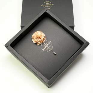 香槟金！六月男人 手工制 篙级商务西装胸针男士胸花领针 礼盒装