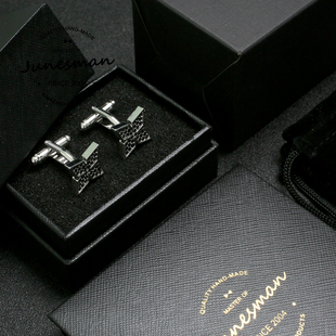 袖 商务镀白金法式 扣男士 钉衬衫 Iv老花 懂得拍 口扣 六月男人