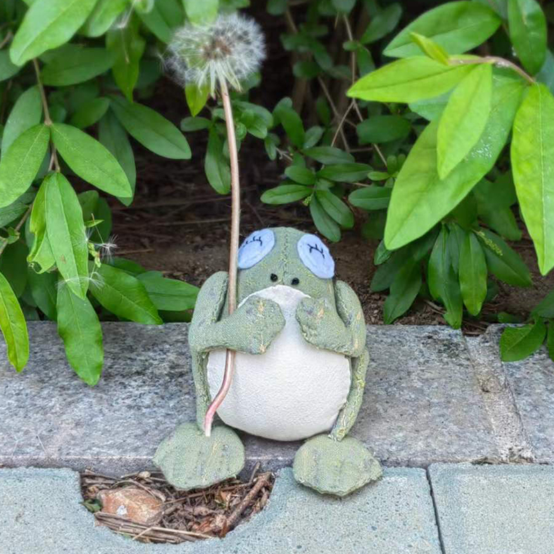 diy小青蛙布艺制作图纸  详细视频教程 布偶青蛙手工青蛙布娃