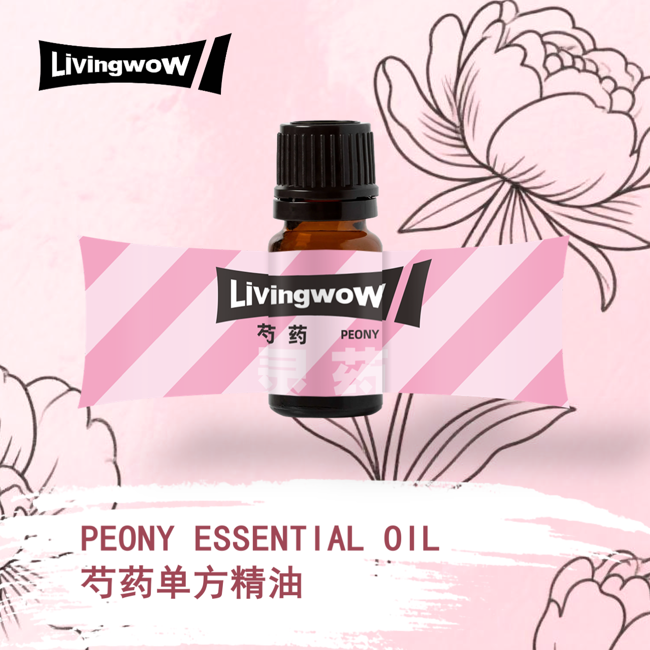 灵药 芍药精油 非常高贵典雅的馥郁香气 芍药花香