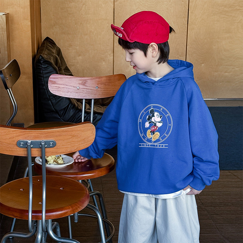 男童卫衣026春季新款儿童卡通印花连帽上衣宽松百搭男宝春装洋气