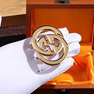 酷奇钢男士打孔皮带扣单扣头潮流内穿打孔腰带扣中青年裤带平滑扣