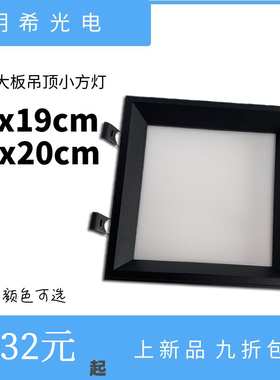 集成吊顶光源蜂窝大板吊顶方灯开孔19x19筒灯20x20LED厨卫格栅灯