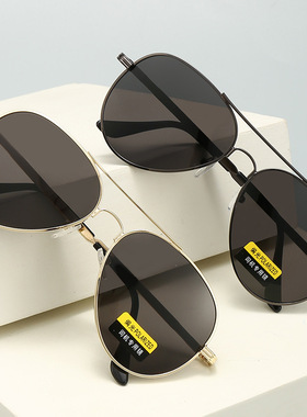 墨镜男款金属蛤蟆镜偏光墨镜中老年眼镜户外骑行防晒防强光太阳镜