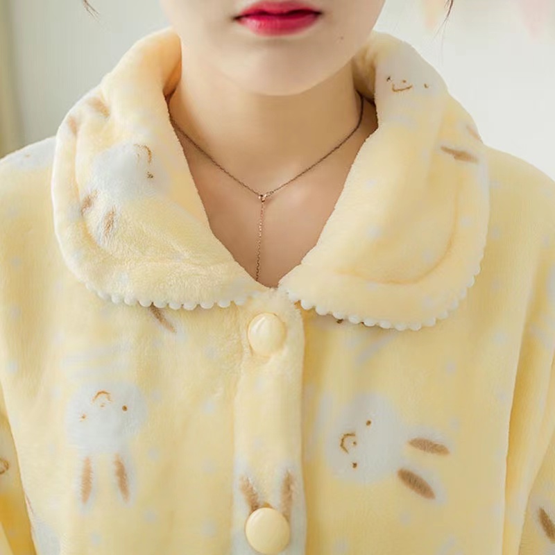 秋冬季加厚加大码法兰绒套装