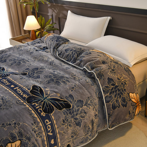 冬季加厚牛奶被套单件单人双面