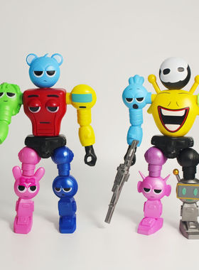 机器人sprunki手办可动拼装游戏机器人模型摆件大号18cm节奏盒子