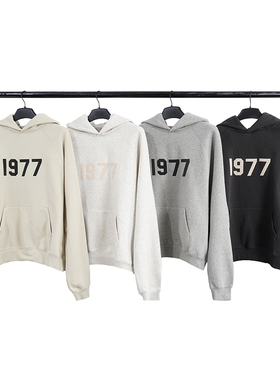 FOG复线ESSENTIALS连帽卫衣植绒1977高街宽松帽衫男女秋冬美式潮