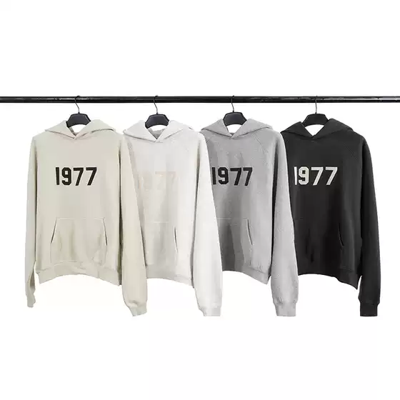 FOG Double Line ESSENTIALS Hoodie Plucked 1977 High Street Loose Hoodie Men's and Women's Autumn/Winter American Trend